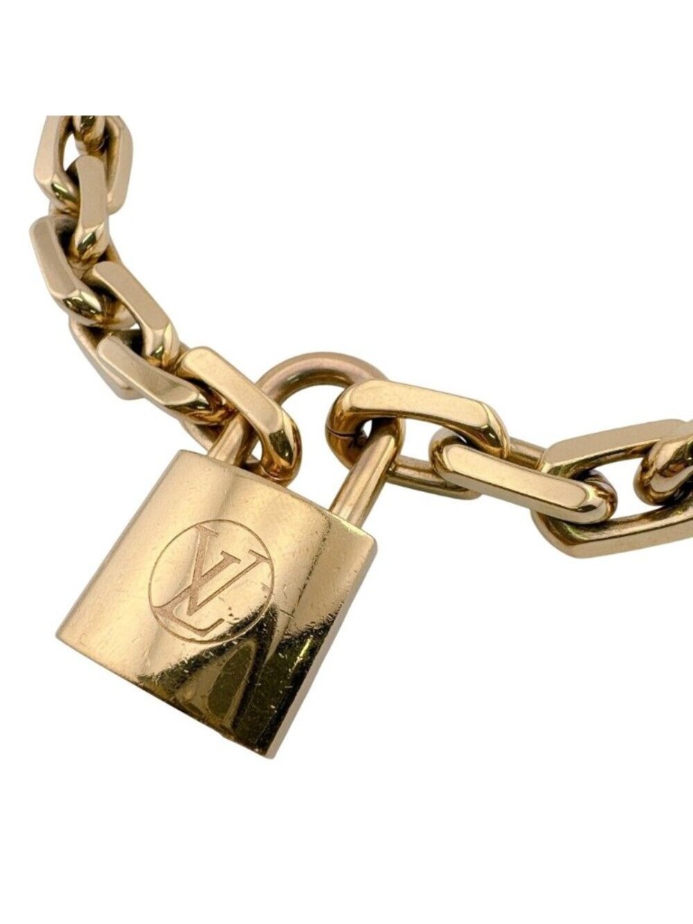 Louis Vuitton Collier LV Edge Metal Necklace Gold